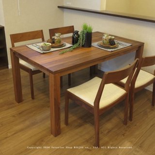 ダイニングテーブル 受注生産商品 サイズ、塗装が選べるカスタムテーブル ウォールナット材 シンプルデザイン ウォールナット無垢材 Libero-WN（※チェア別売）