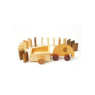 森のささやき エレファントドミノ ドミノ積み木 ブロック 木のおもちゃ 知育玩具 男の子 女の子 出産祝い お誕生日プレゼント エド・インター おもちゃ