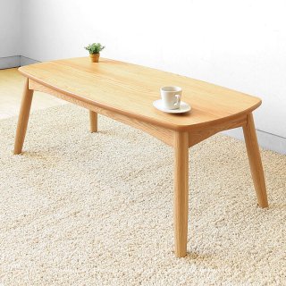 ローテーブル リビングテーブル オーバルテーブル 楕円型テーブル 幅100cm アッシュ材 アッシュ突板 ホワイトオーク ウォールナット ナチュラル 北欧テイスト