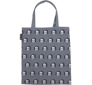 Edgar Allan Poe / Poe-ka Dots Tote Bag (Grey)