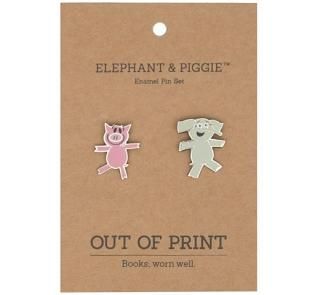 Mo Willems / Elephant & Piggie Enamel Pin Set