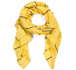Library Card Lightweight Scarf (Yellow)