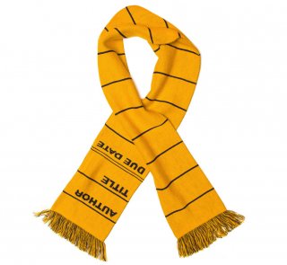 Library Card Scarf (Yellow)