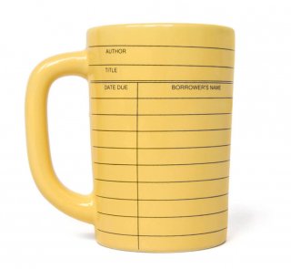 Library Card Mug (Yellow)