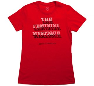 Betty Friedan / The Feminine Mystique Tee (red) (Womens)