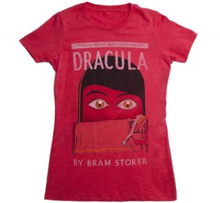 Bram Stoker / Dracula Tee (Red) (Womens)