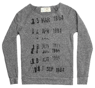 Library Stamp Sweatshirt (Grey) (Womens)