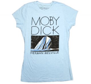 Herman Melville / Moby-Dick Tee (Dusty Blue) (Womens)