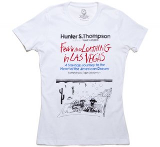 Hunter S. Thompson / Fear and Loathing in Las Vegas Tee (White) (Womens)