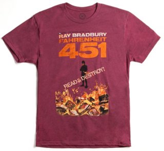 Ray Bradbury / Fahrenheit 451 Tee (Red)