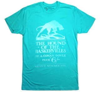 Arthur Conan Doyle / The Hound of the Baskervilles Tee (Light Blue)