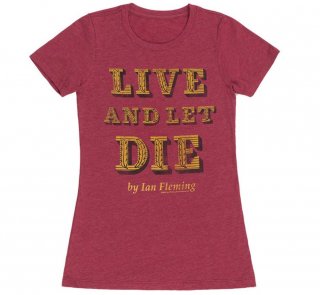 Ian Fleming / Live and Let Die Tee (Red) (Womens)