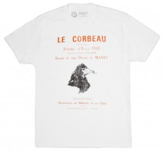 Edgar Allan Poe / Le Corbeau Tee (White)