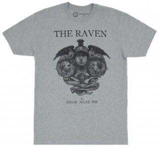 Edgar Allan Poe / The Raven Tee (Heather Grey)