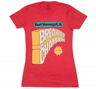 Kurt Vonnegut / Breakfast of Champions Tee (Red) (Womens)