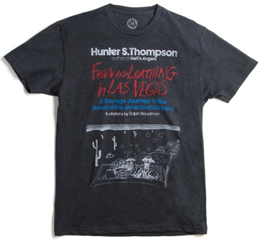 Out of Print ハンター・S・トンプソン / ラスベガス★71(ラスベガスをやっつけろ) Tシャツ (ブラック)