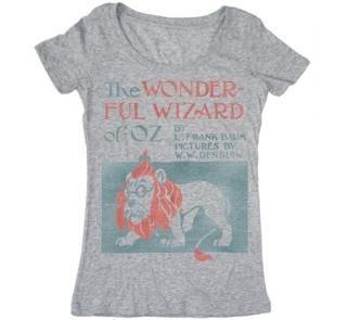 L. Frank Baum / The Wonderful Wizard of Oz Scoop Neck Tee (Heather Grey) (Womens)