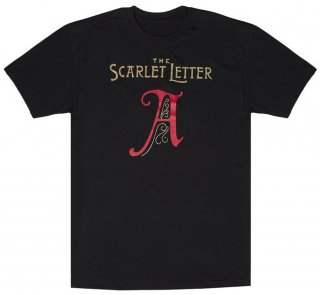Nathaniel Hawthorne / The Scarlet Letter Tee [Gilded] (Black)