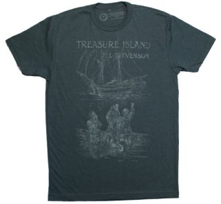 R. L. Stevenson / Treasure Island Tee (Indigo)