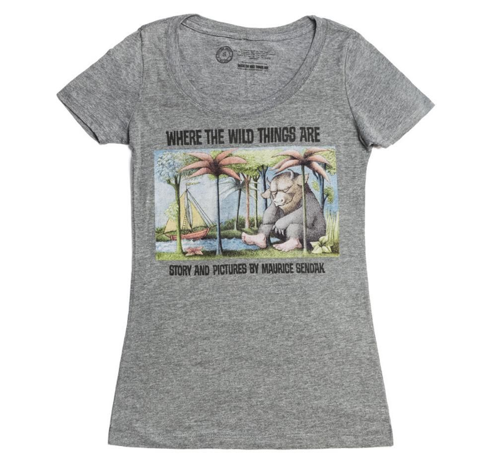 Out Of Print モーリス センダック かいじゅうたちのいるところ スクープネック Tシャツ レディース Out Of Print モーリス センダック かいじゅうたちのいるところ スクープネック Tシャツ レディース