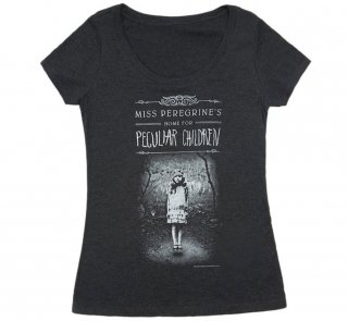 Ransom Riggs / Miss Peregrine's Home for Peculiar Children Scoop Neck Tee (Black) (Womens)