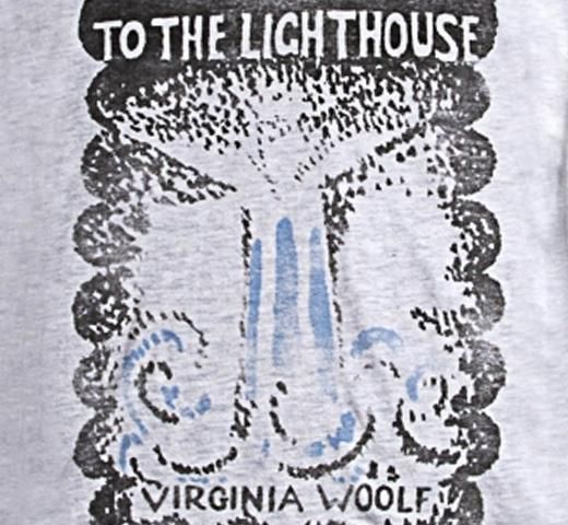 Women's T-Shirts [Out of Print] Virginia Woolf / To the Lighthouse V-Neck Tee (Oatmeal) (Womens) Out of Print ヴァージニア・ウルフ / 灯台へ Vネック Tシャツ