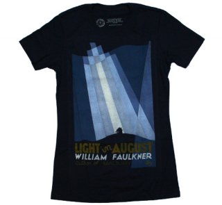 William Faulkner / Light in August Tee (Navy) (Womens)