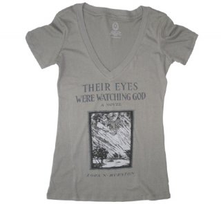 Zora Neale Hurston / Their Eyes Were Watching God V-Neck Tee (Warm Grey) (Womens)
