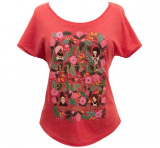 Frances Hodgson Burnett / A Little Princess Relaxed Fit Tee [Puffin in Bloom] (Vintage Red) (Womens)