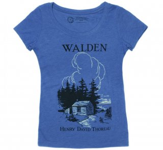 Henry David Thoreau / Walden Scoop Tee (Vintage Royal) (Womens)