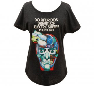 Philip K. Dick / Do Androids Dream of Electric Sheep? Relaxed Fit Tee (Vintage Black) (Womens)