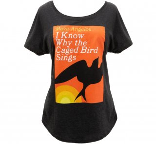 <img class='new_mark_img1' src='https://img.shop-pro.jp/img/new/icons14.gif' style='border:none;display:inline;margin:0px;padding:0px;width:auto;' />Maya Angelou / I Know Why the Caged Bird Sings Relaxed Fit Tee (Vintage Black) (Womens)