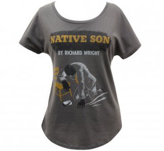 Richard Wright / Native Son Relaxed Fit Tee (Dark Grey) (Womens)