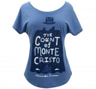 Alexandre Dumas / The Count of Monte Cristo Relaxed Fit Tee (Vintage Royal Blue) (Womens)