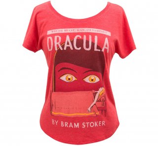 Bram Stoker / Dracula Womens Relaxed Fit Tee (Red)