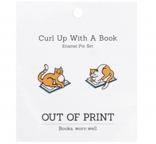 Curl Up with a Book Enamel Pin Set