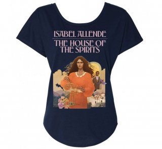 Isabel Allende / The House of the Spirits Womens Relaxed Fit Tee (Midnight Navy)