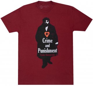 Fyodor Dostoyevsky / Crime and Punishment Tee (Cardinal Red)