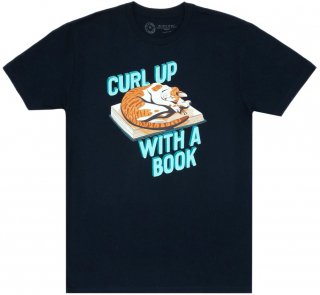 Curl Up with a Book Tee (Midnight Navy)