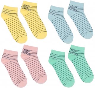 <img class='new_mark_img1' src='https://img.shop-pro.jp/img/new/icons14.gif' style='border:none;display:inline;margin:0px;padding:0px;width:auto;' />Library Card Ankle Socks (4-Pack)