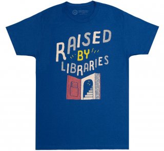 Raised by Libraries Tee (Royal Blue)
