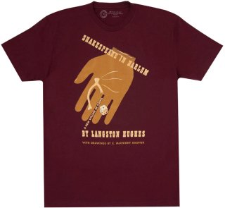 <img class='new_mark_img1' src='https://img.shop-pro.jp/img/new/icons14.gif' style='border:none;display:inline;margin:0px;padding:0px;width:auto;' />Langston Hughes / Shakespeare in Harlem Tee (Maroon)