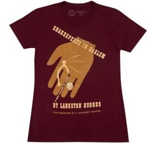 [Out of Print] Langston Hughes / Shakespeare in Harlem Womens Tee (Maroon) - [アウト・オブ・プリント] ラングストン・ヒューズ Tシャツ 168077239_th.jpg?