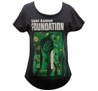 Isaac Asimov / Foundation Womens Relaxed Fit Tee (Black)