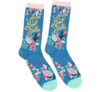 <img class='new_mark_img1' src='https://img.shop-pro.jp/img/new/icons14.gif' style='border:none;display:inline;margin:0px;padding:0px;width:auto;' />L. M. Montgomery / Anne of Green Gables Socks [Puffin in Bloom]