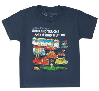 <img class='new_mark_img1' src='https://img.shop-pro.jp/img/new/icons14.gif' style='border:none;display:inline;margin:0px;padding:0px;width:auto;' />Richard Scarry / Cars and Trucks and Things That Go Kids Tee (Navy)