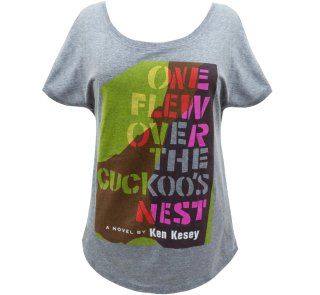 Ken Keasey / One Flew Over the Cuckoo's Nest Womens Relaxed Fit Tee (Heather Grey)