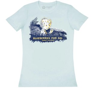 <img class='new_mark_img1' src='https://img.shop-pro.jp/img/new/icons14.gif' style='border:none;display:inline;margin:0px;padding:0px;width:auto;' />Robert McCloskey / Blueberries for Sal Womens Tee (Light Blue)