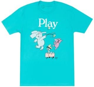 Mo Willems / Play with Elephant & Piggie, and The Pigeon Tee (Tahiti Blue)