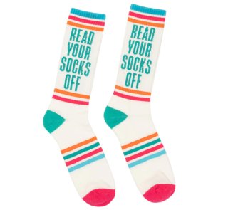 Read Your Socks Off Gym Socks